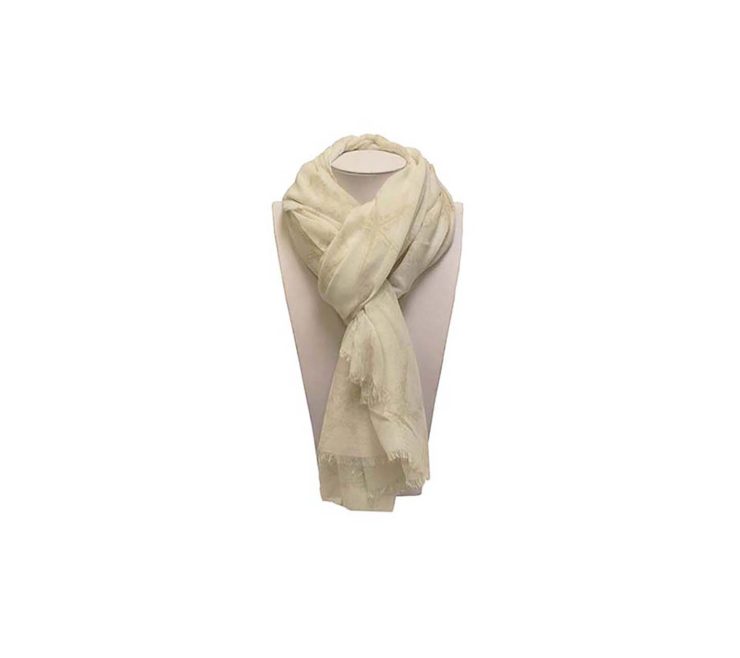 A photo of the Beige Seahorse Scarf product