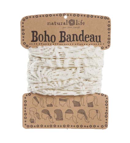 A photo of the Cream Crochet Boho Bandeau product