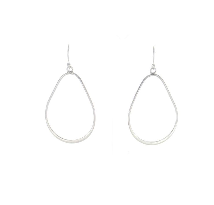 A photo of the Pear Shape Sterling Silver Dangle Earrings product