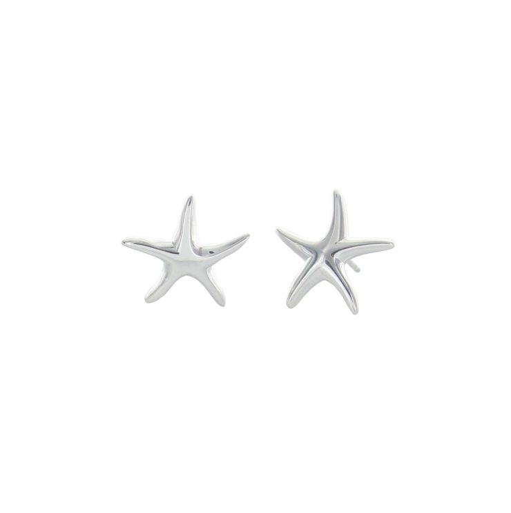A photo of the Sterling Silver Starfish Studs product