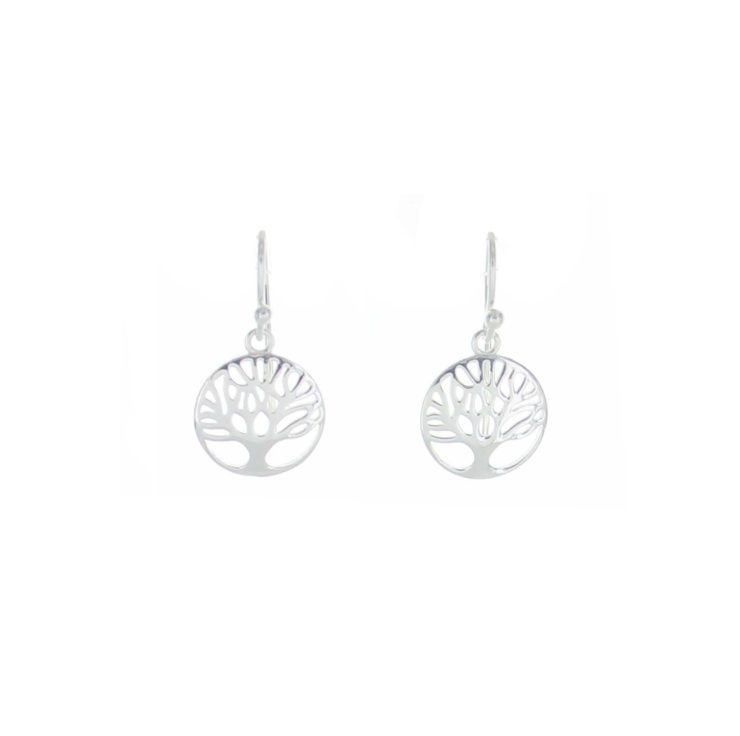 A photo of the 925 Dangling Tree of Life Earrings product