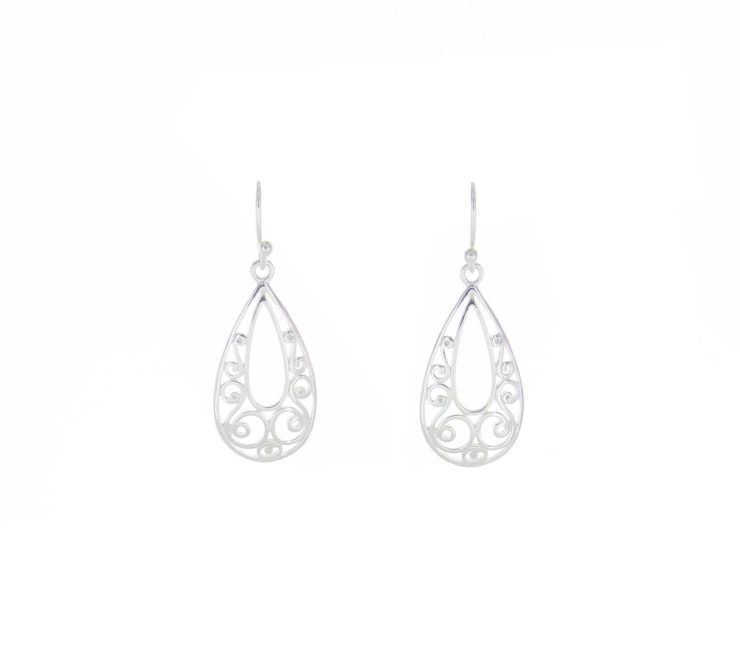 A photo of the Sterling Silver Simple Earrings product