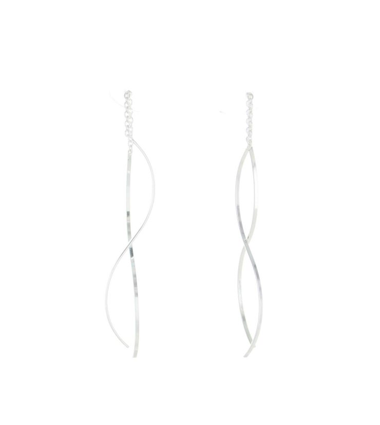 A photo of the Wavy Bars Earrings product