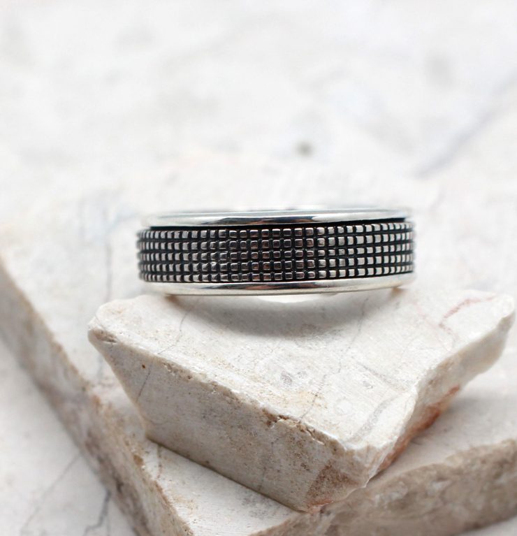 A photo of the The Men's Checkered Ring product