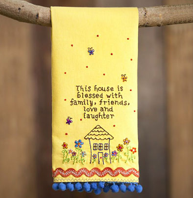 A photo of the House is Blessed Linen Handtowel product