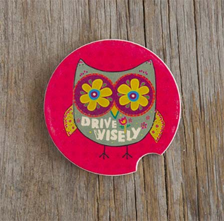 A photo of the Drive Wisely Car Coaster product