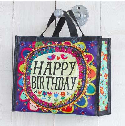 A photo of the "Happy Birthday" Reusable Gift Bag product