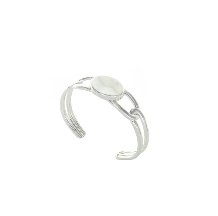 A photo of the Silver Oval Coin Cuff product