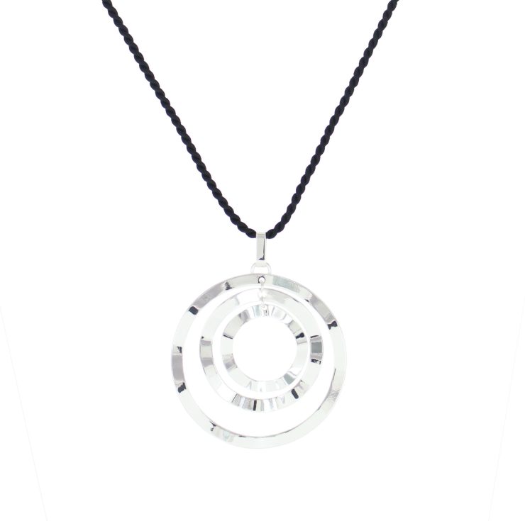 A photo of the 3 Ring Silver Pendant product