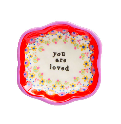 A photo of the You are Loved Mini Trinket Dish product