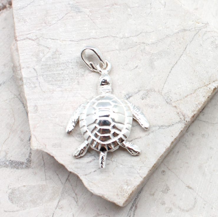 A photo of the The Dancing Turtle Pendant product