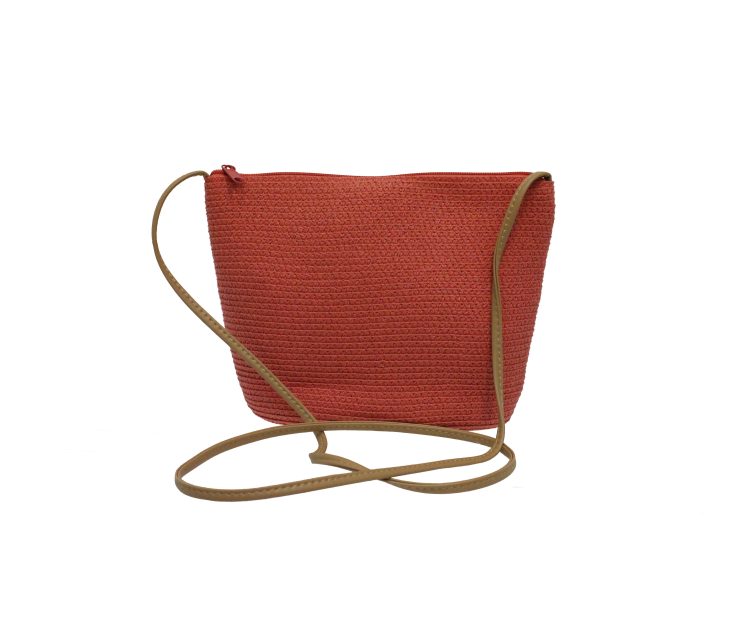 A photo of the Orange Straw Bag product