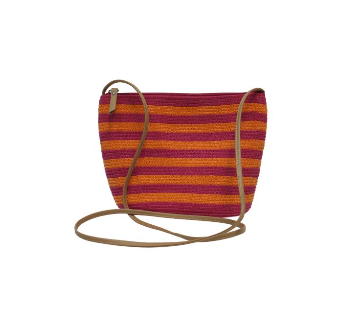 A photo of the Orange Straw Bag product
