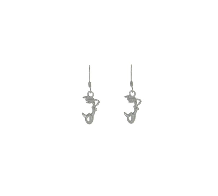 A photo of the Sterling Silver Mermaid Earrings product