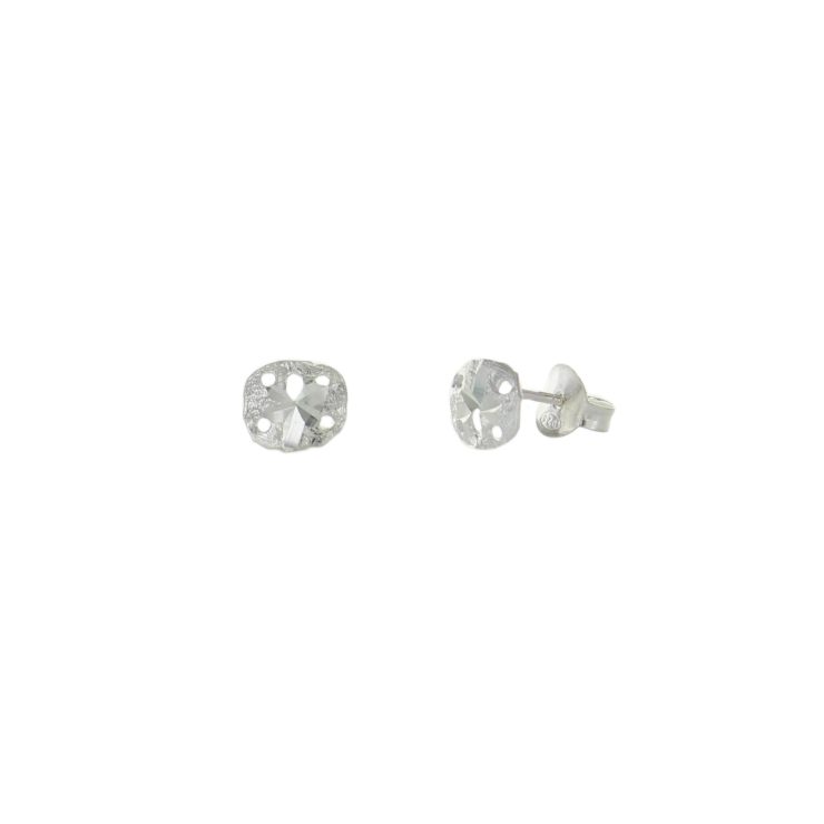 A photo of the Shinny Sand Dollar Studs product