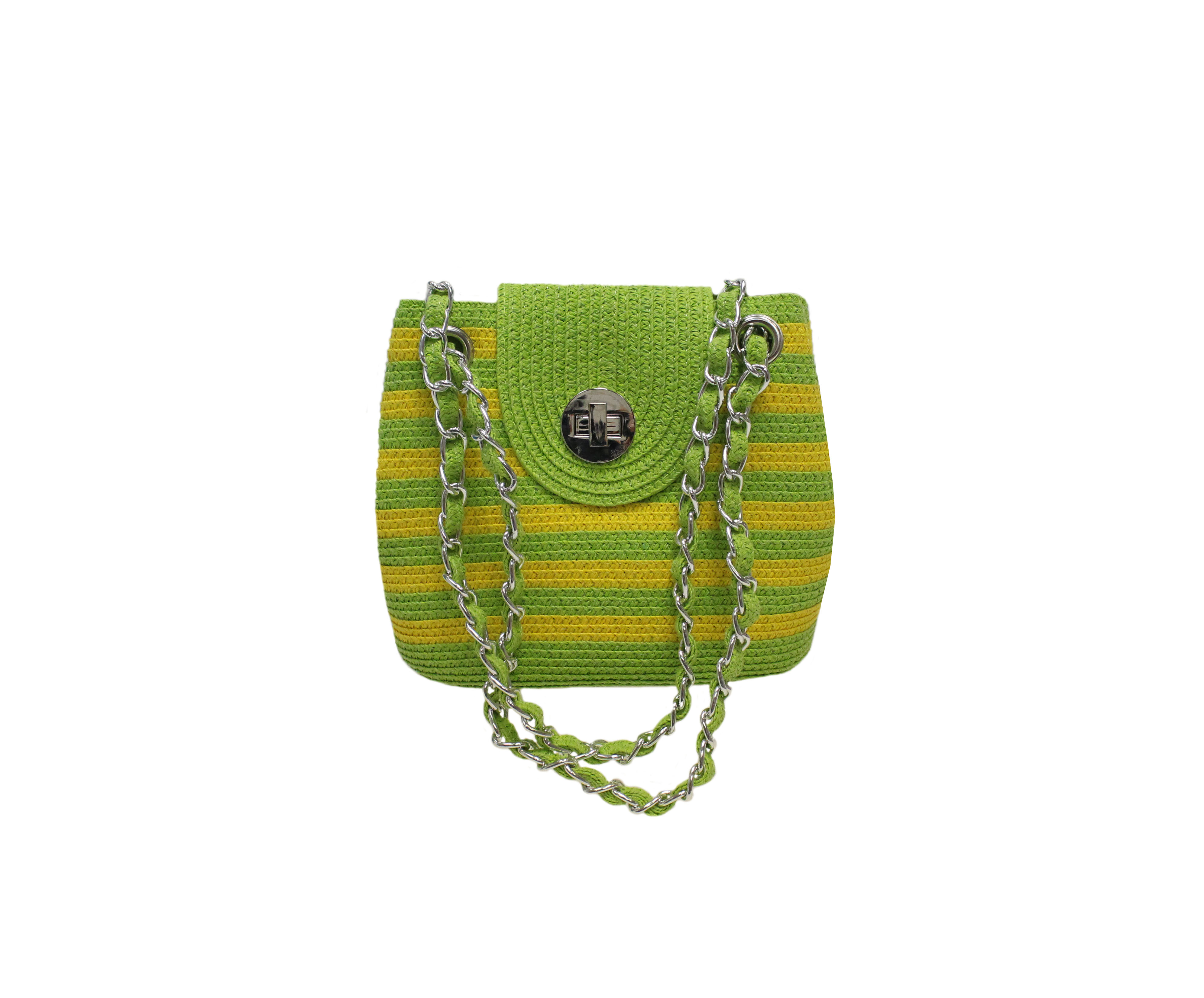 Yellow & Green Straw bag Best of Everything Online Shopping