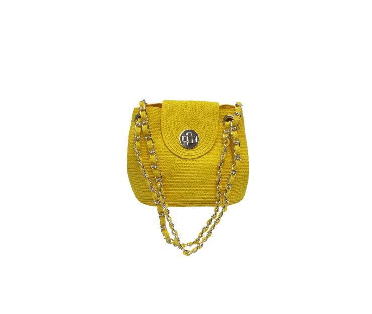 A photo of the Yellow Straw Bag product