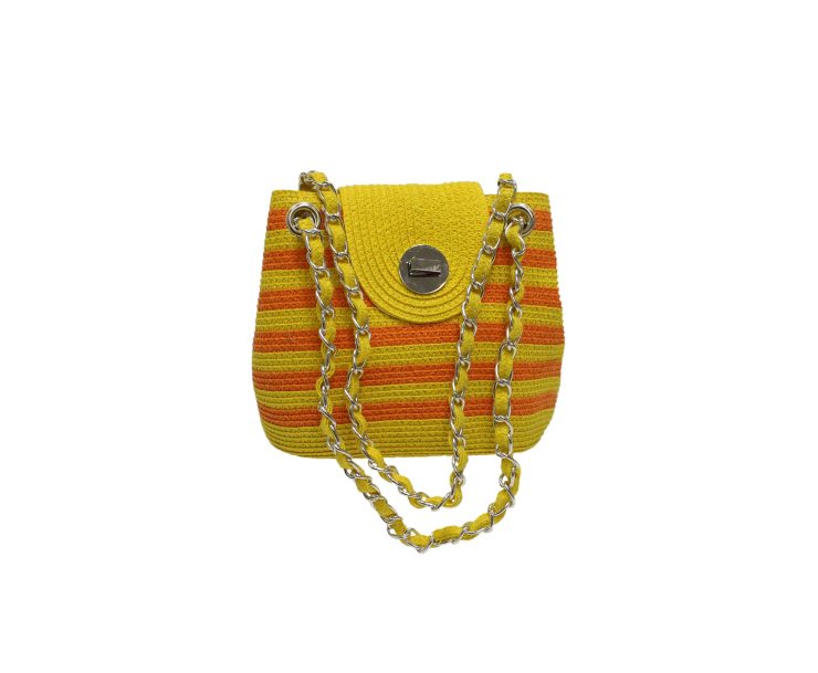 A photo of the Yellow Straw Bag product