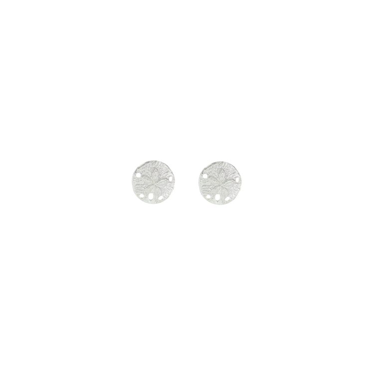 A photo of the Textured Sand Dollar Studs product