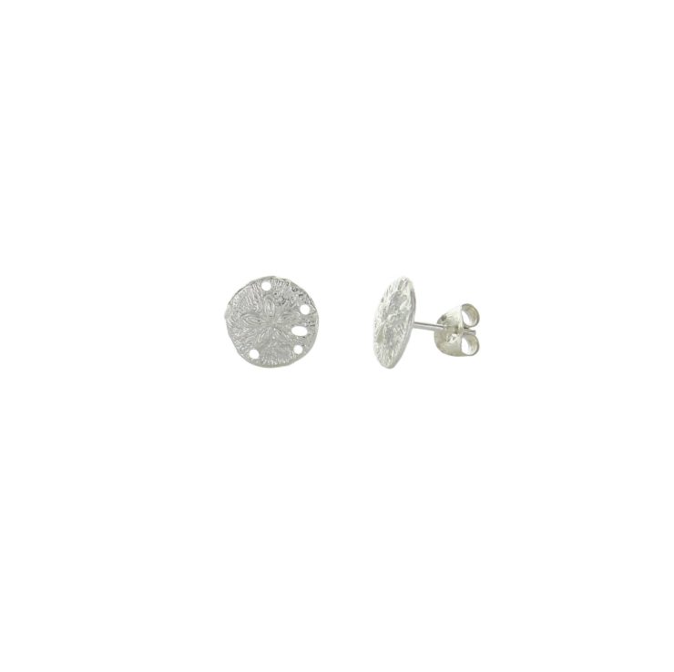 A photo of the Textured Sand Dollar Studs product