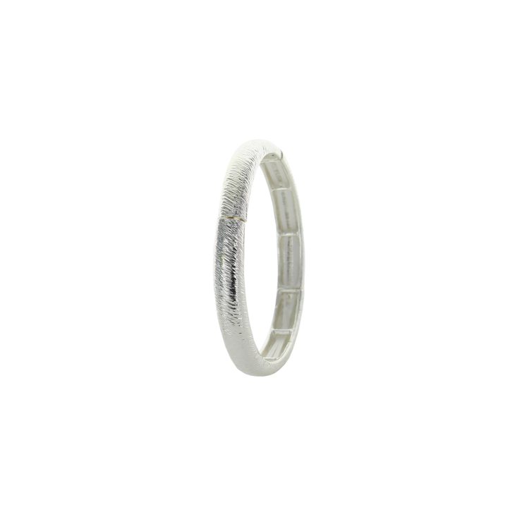 A photo of the Thin Brushed Texture Stretch Bangle product