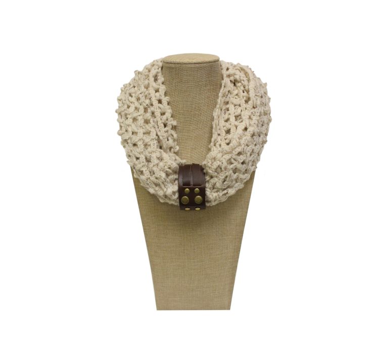 A photo of the Sequence Jeweled Infinity Scarf product