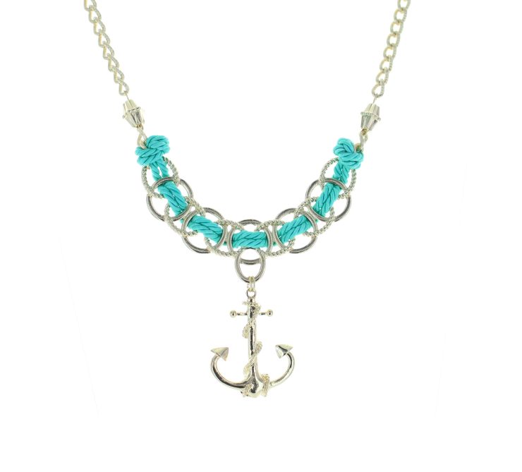 A photo of the Anchor Rope Necklace product