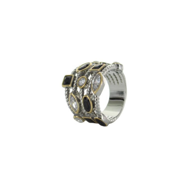 A photo of the Jet Multi Strand Ring product