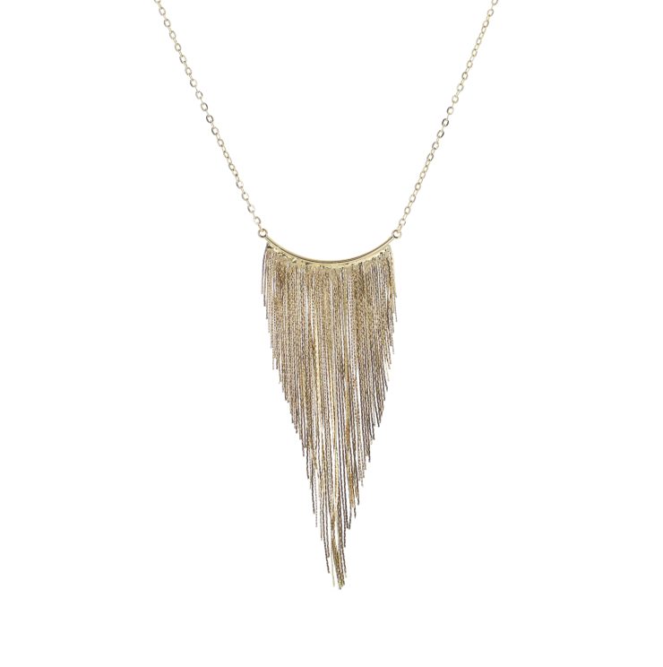 A photo of the Metallic Chandelier Necklace product