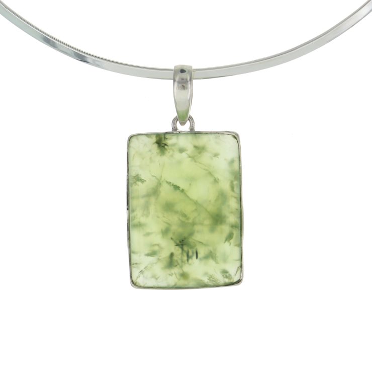 A photo of the Sterling Silver Aventurine Rectangular Pendant product