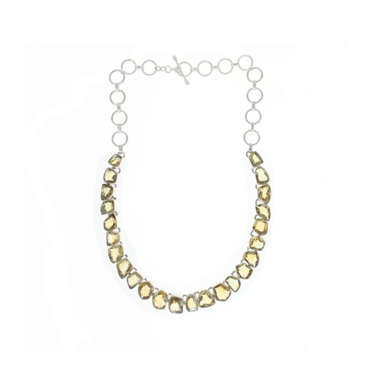 A photo of the Rhinestone Statement Necklace product