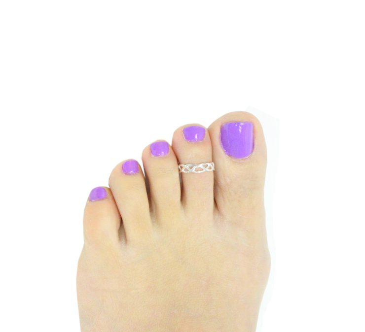 A photo of the The Hearts Over Hearts Toe Ring product