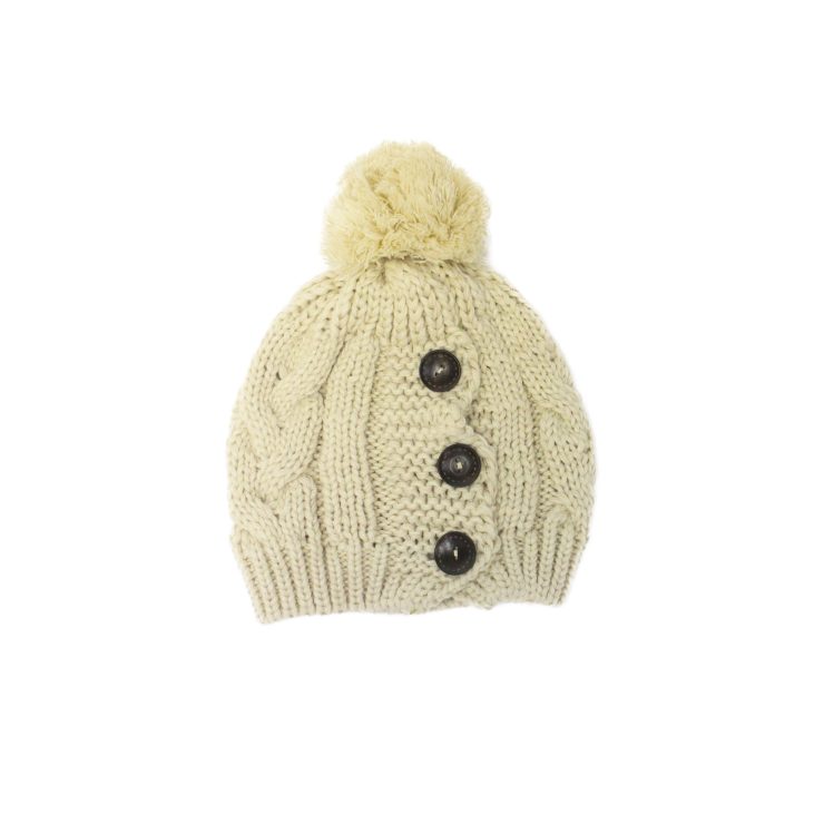 A photo of the Faux Fur Pompom Beanie product