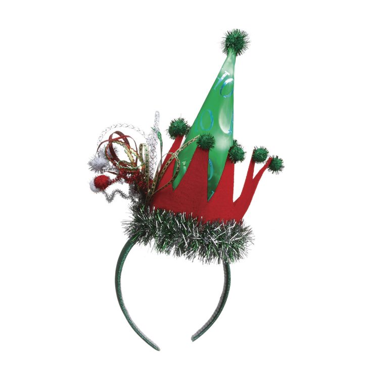 A photo of the Light-Up Elf Crown Fascinator product