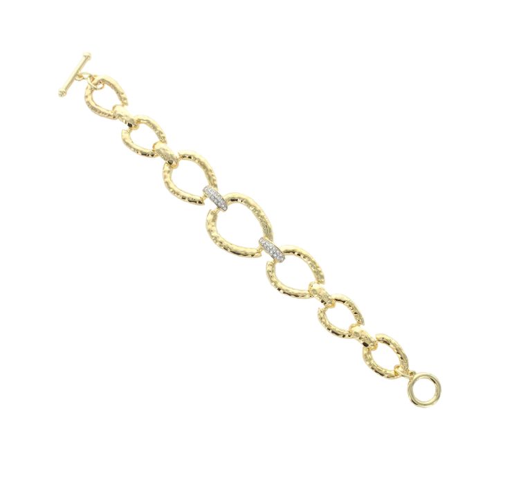 A photo of the Multistrand Golden Oval Bracelet product