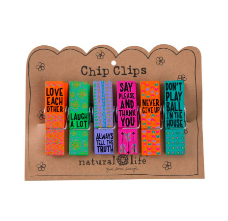A photo of the Love Each Other Chip Clip Set product