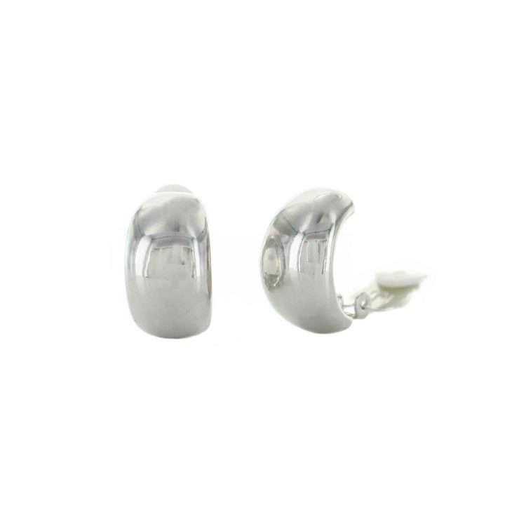 A photo of the Plain Silver Clip On Earrings product