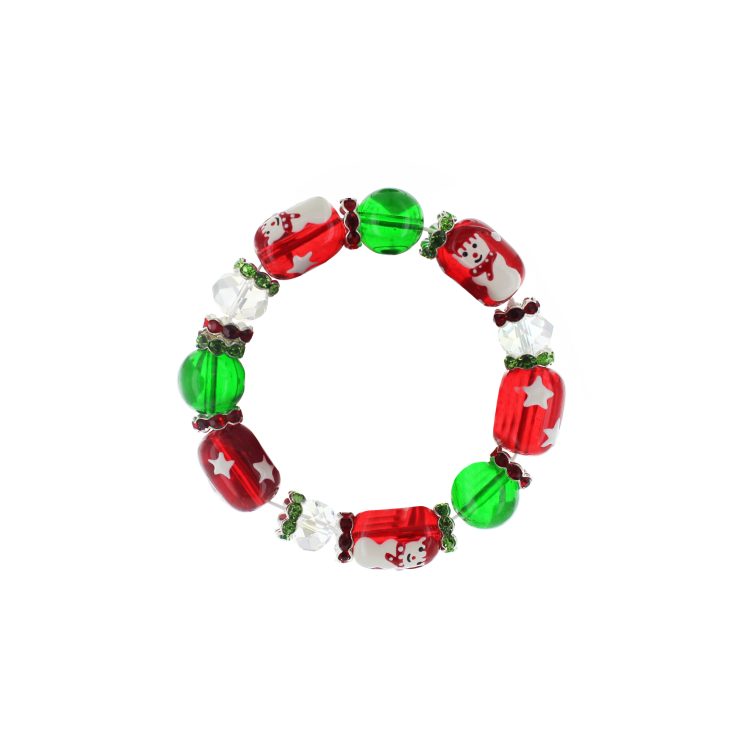 A photo of the Beaded Snowman Bracelet product