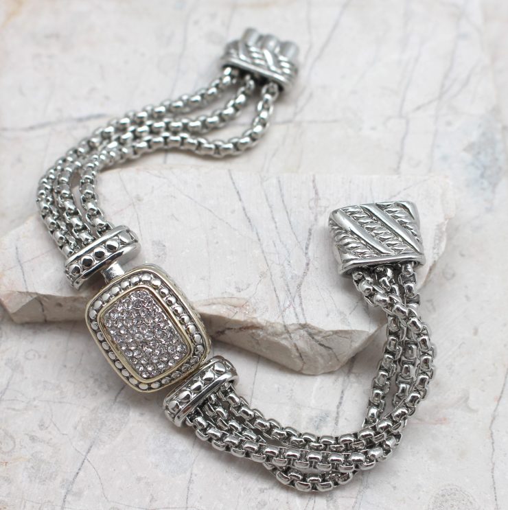 A photo of the Rhinestones Chain Bracelet product