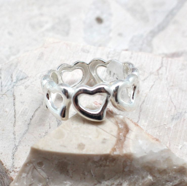 A photo of the The Forever Hearts Ring product