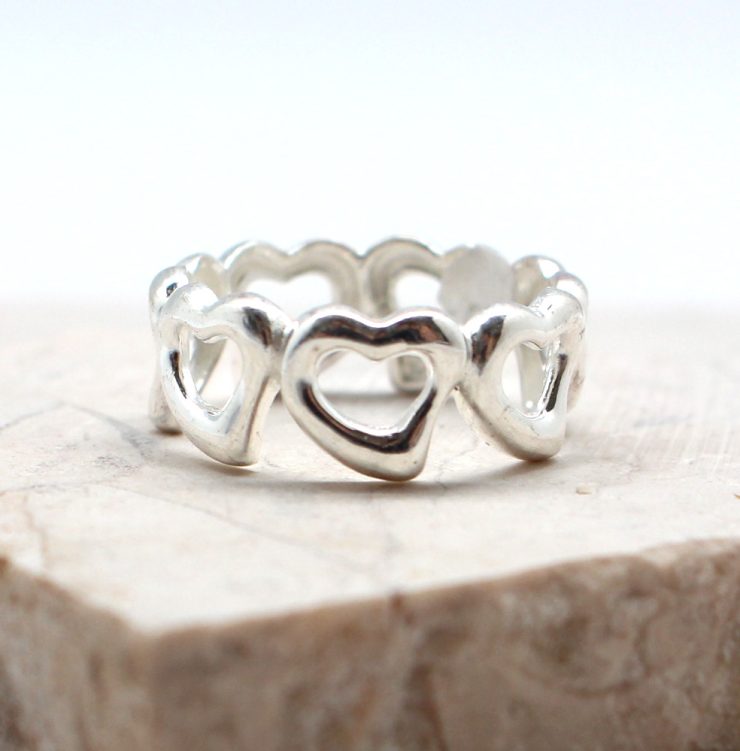 A photo of the The Forever Hearts Ring product