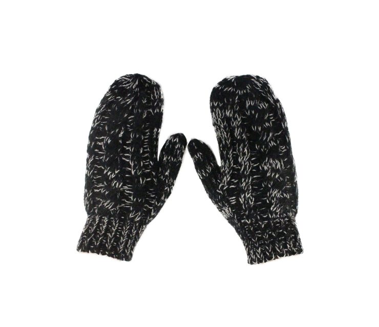A photo of the Black & White Mittens product