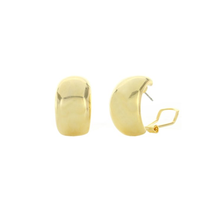 A photo of the Plain Half Ring Earrings product