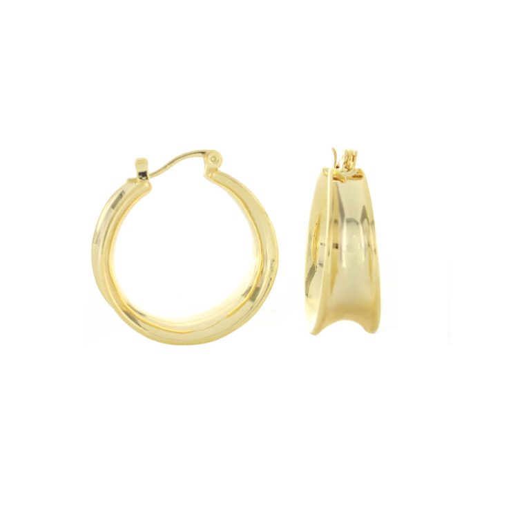 A photo of the Polished Medium Size Hoops product