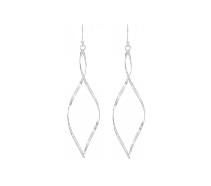 A photo of the Twisted Wire Sterling Silver Earrings product