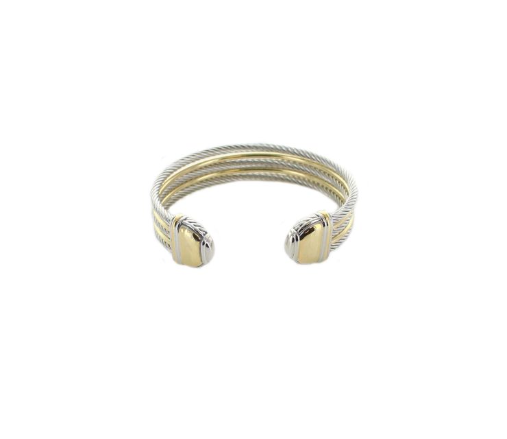 A photo of the Gold Trim Cable Cuff product