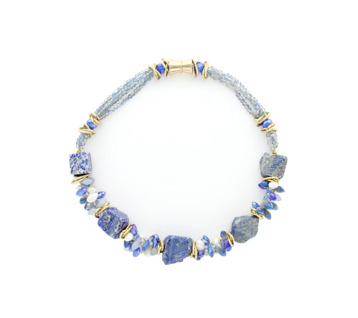 A photo of the Blue Sodalite Collar product