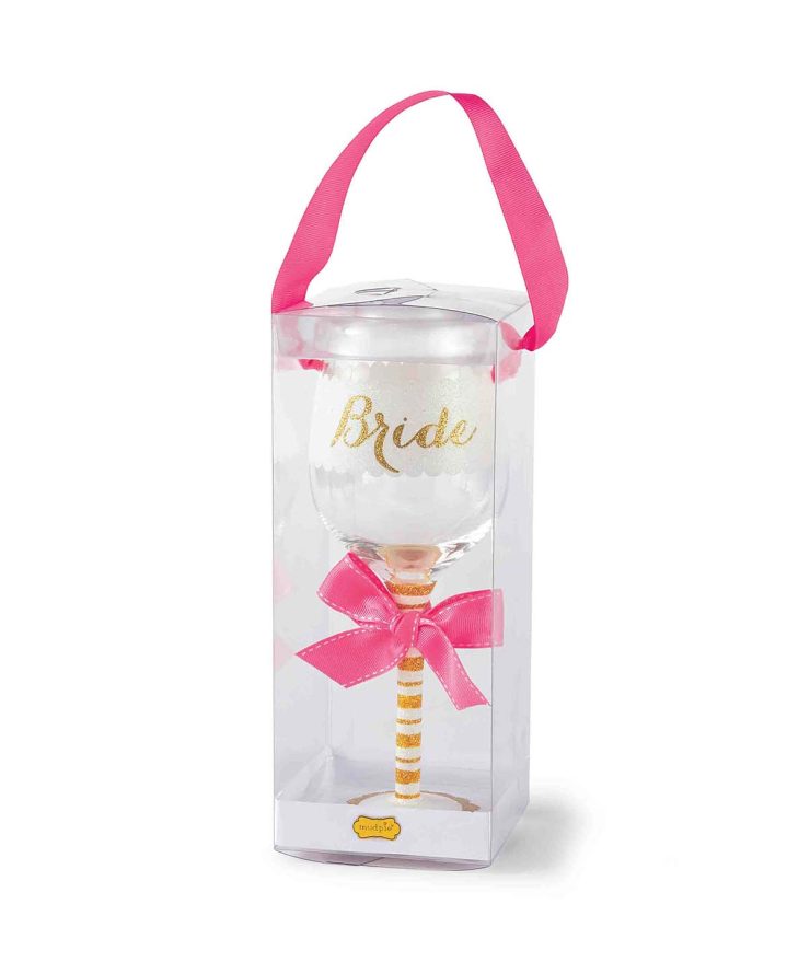 A photo of the Bride Wine Glass product