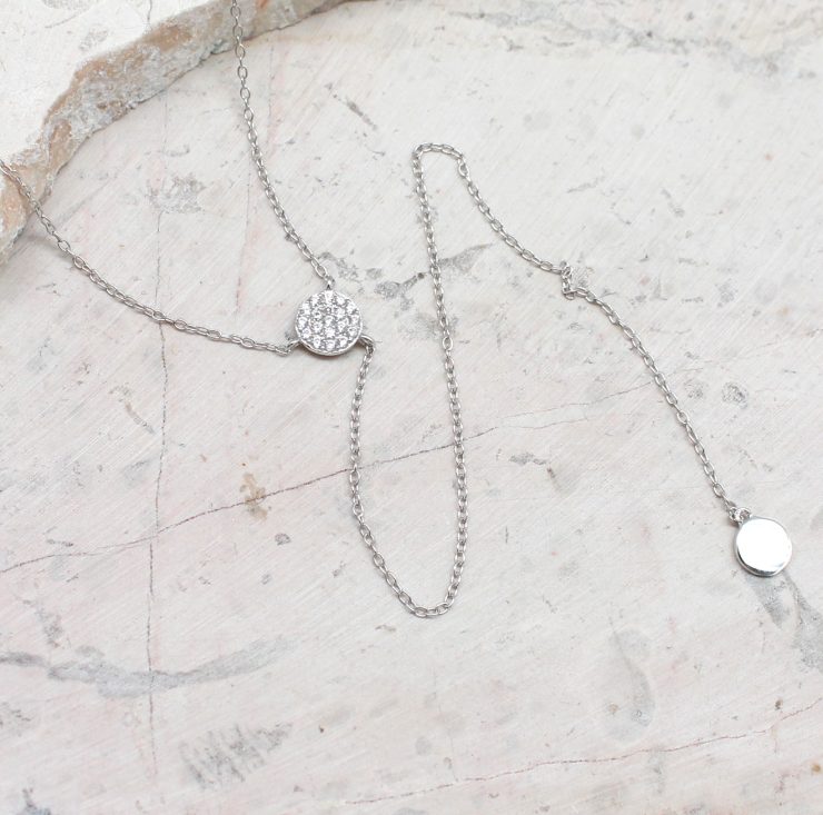 A photo of the Coin Y-Necklace product