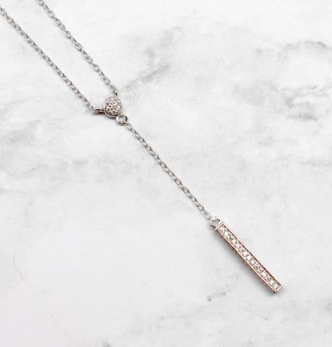 A photo of the Simple Drop Necklace product